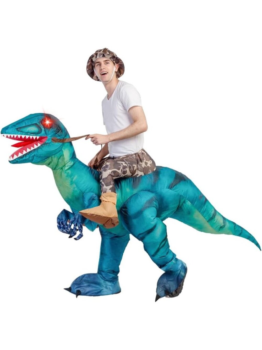 Inflatable Dinosaur Costume for Adults - Funny Halloween Party Cosplay Outfit